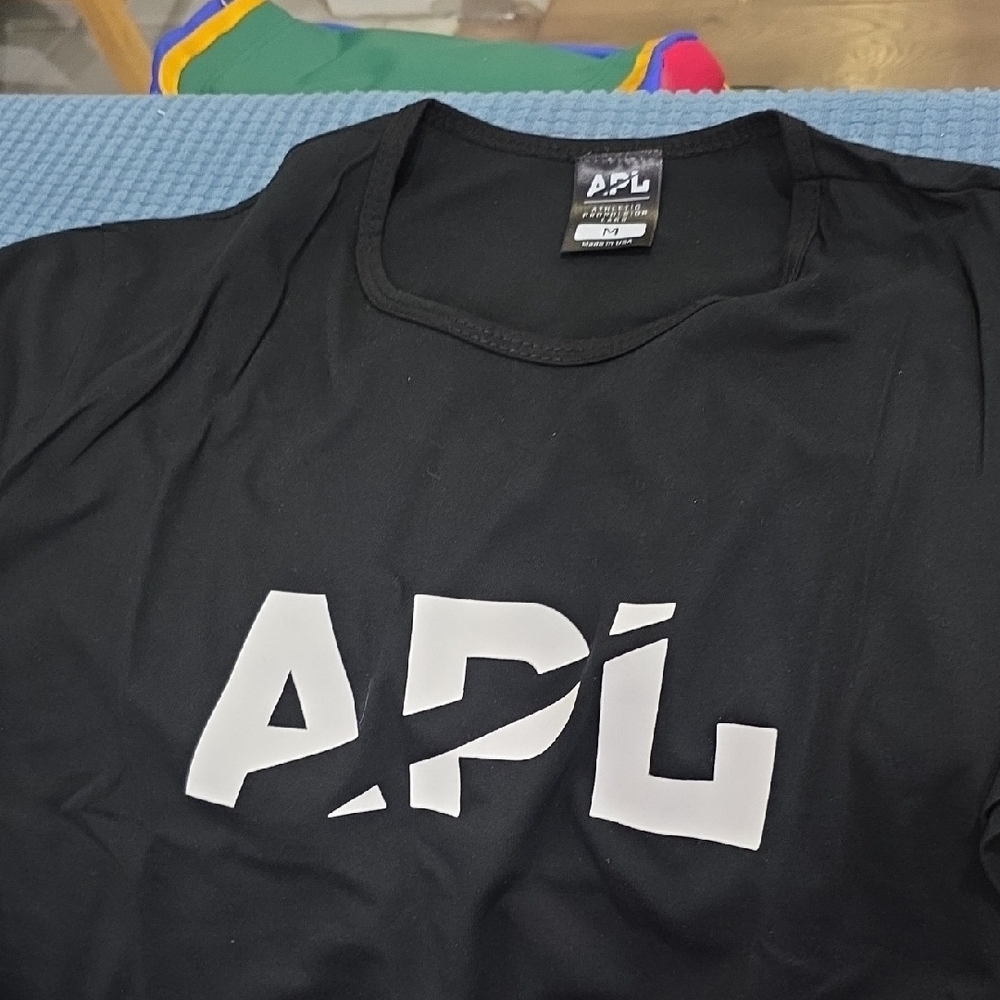 APL Black Tee with White Logo